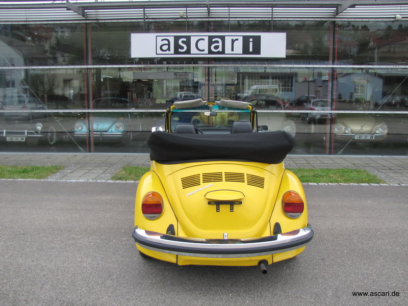 VW Käfer Cabrio 1303 fuel injection-gelb | ascari GmbH