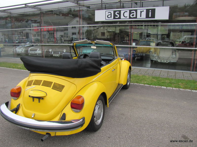 VW Käfer Cabrio 1303 fuel injection-gelb | ascari GmbH